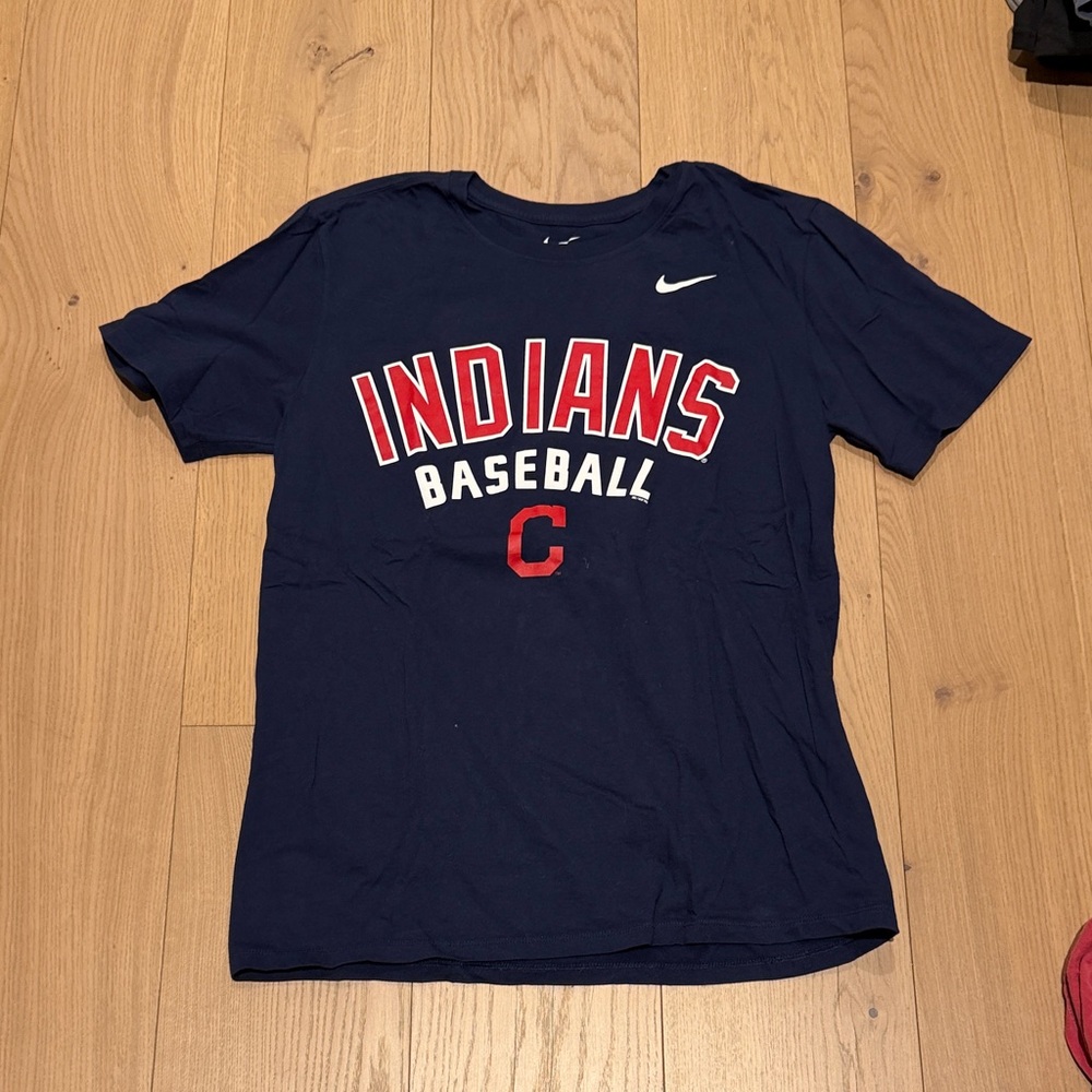 Nike Cleveland Indians Navy Athletic Tee
